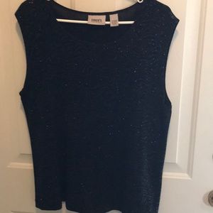 Chico’s travelers sparkling sleeveless shell